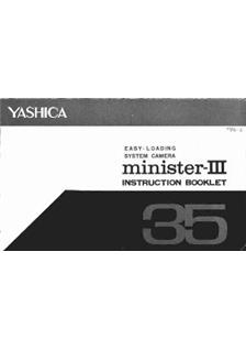 Yashica Minister 3 manual. Camera Instructions.